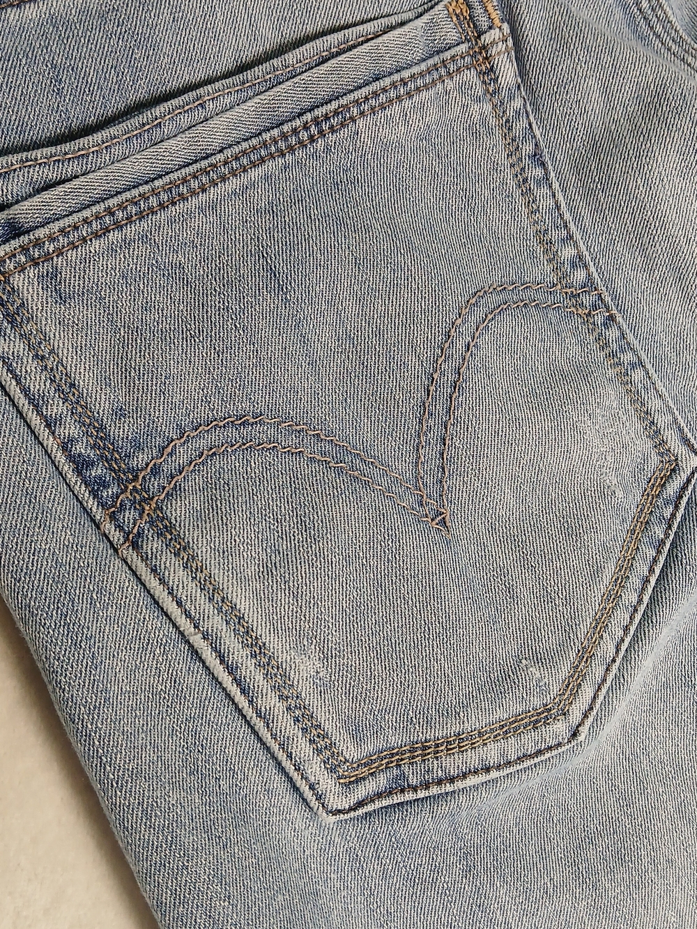 Levi's 527 Bootcut Jeans 33x34 Men's Light Wash Western Cowboy - Picture 14 of 15